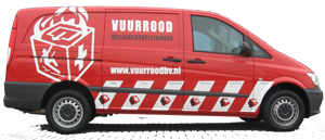 vuurrood wagen 300