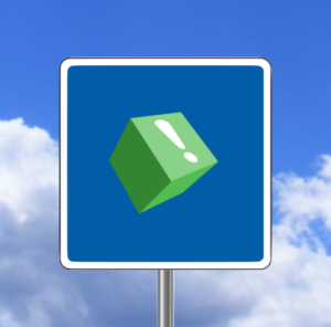 verkeersbord 8 info kubus groen