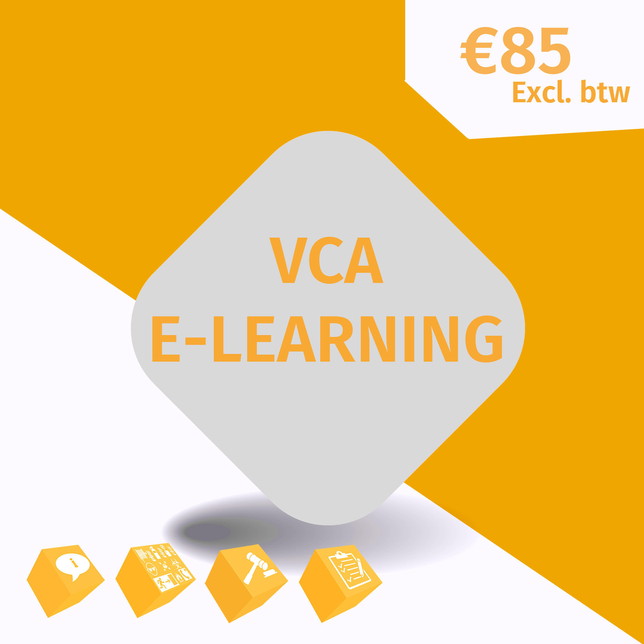 VCA E-Laerning button geel