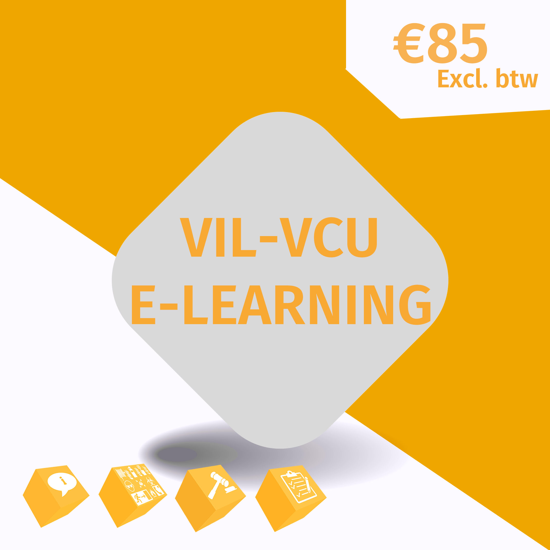 VIL-VCU E-Laerning button geel