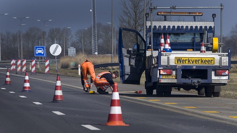 veilig werken langs de weg